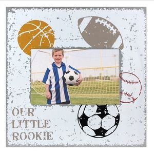 Fetco boys home decor football picture frame